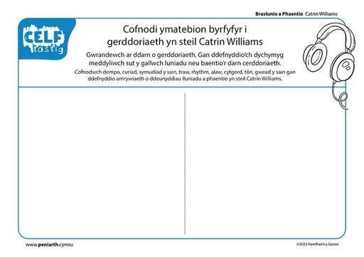 CW Braslunio a Phaentio Cyfansoddiad f1003