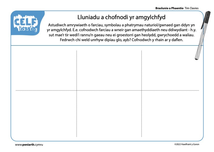 TD Braslunio a Phaentio Lluniadu Arsylwadol 2
